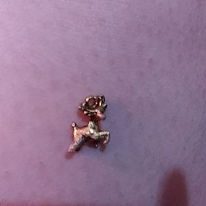 Gold reindeer Christmas pendant